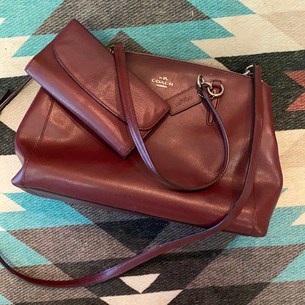 Coach handbag and matching wallet